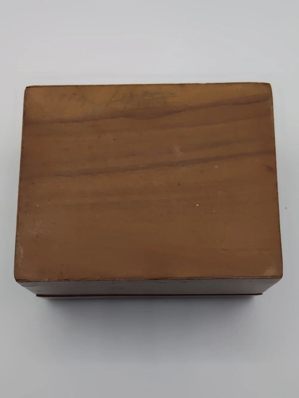 Dragon Trinket Box Burl Veneer Inlay Vintage - Picture 9 of 10